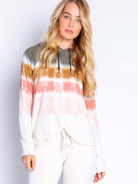 PJ Salvage tie-dye hoodie in multicolor ombre